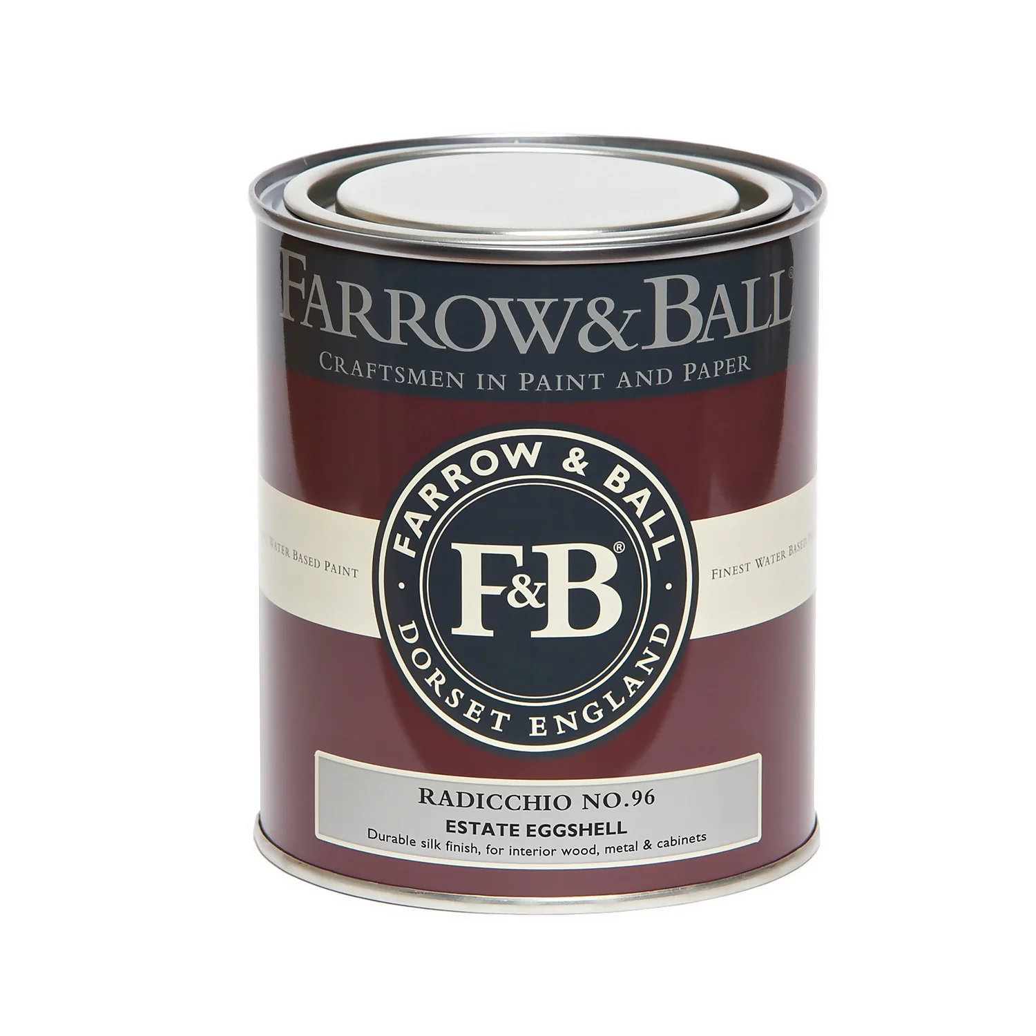 Farrow & Ball Estate Eggshell Paint Radicchio - 750ml 4 Farrow & Ball Estate Eggshell Paint Radicchio - 750ml - Image 4
