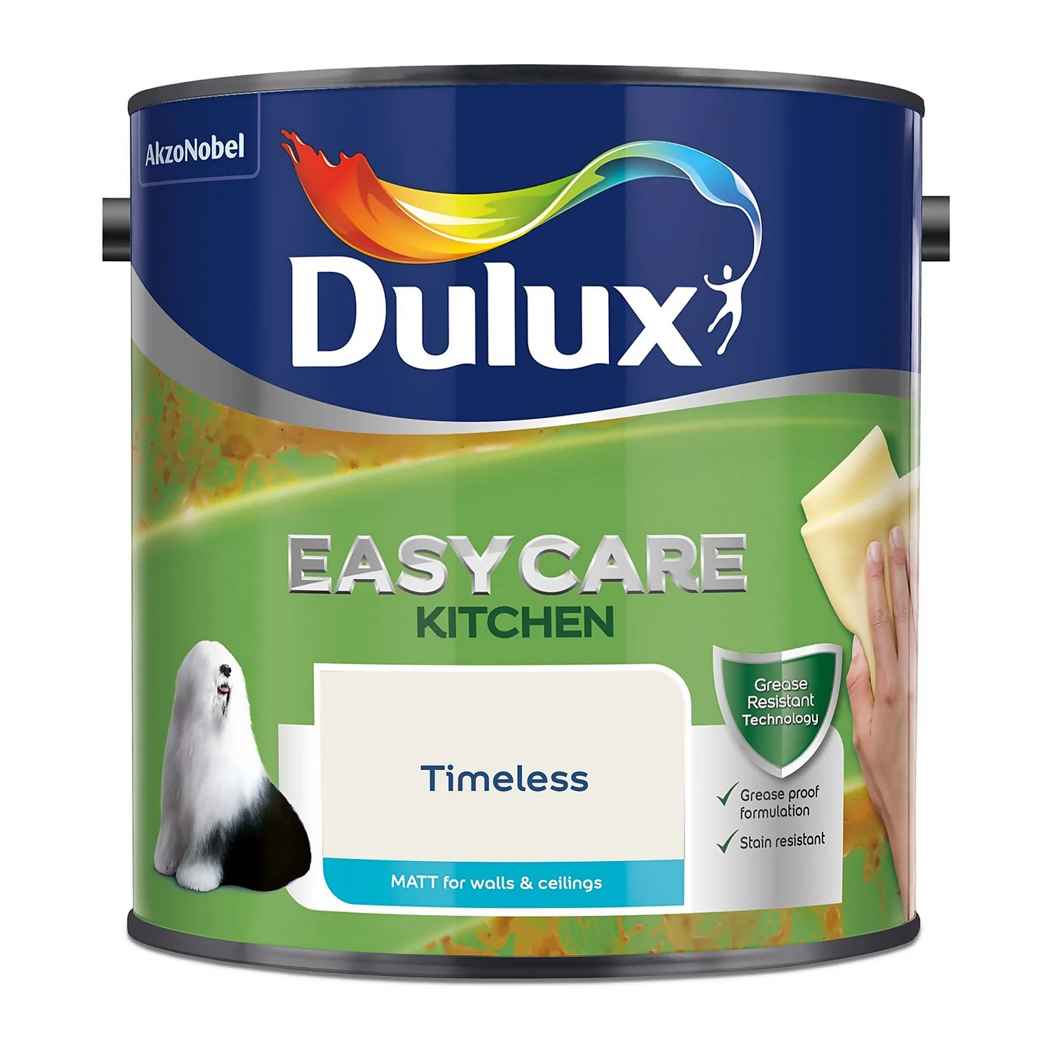 Dulux Easycare Kitchen Timeless Matt Emulsion Paint - 2.5L 3 Dulux Easycare Kitchen Timeless Matt Emulsion Paint - 2.5L - Image 3