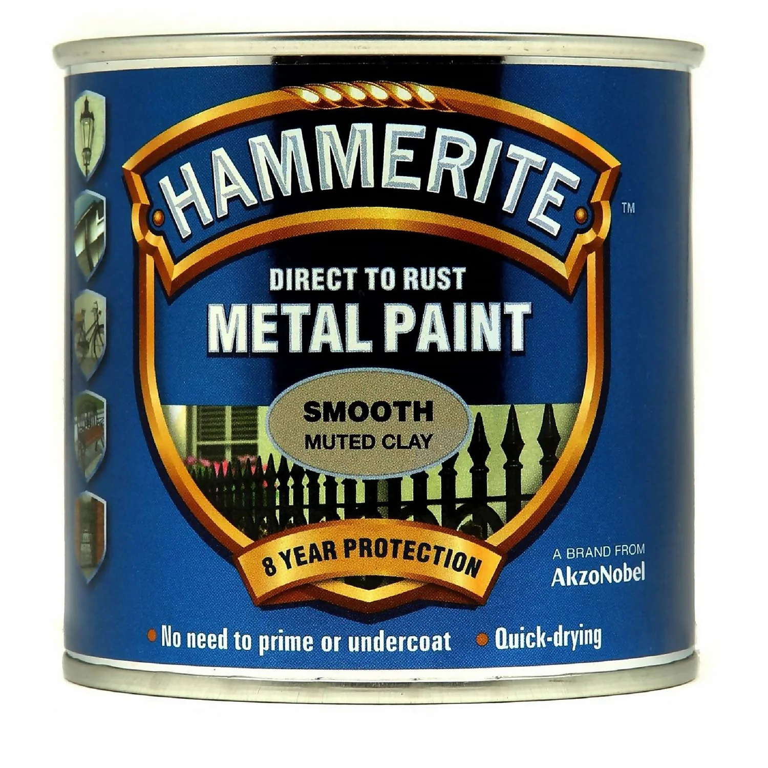 Hammerite Direct To Rust Smooth Muted Clay 250ml 1 Hammerite Direct To Rust Smooth Muted Clay 250ml