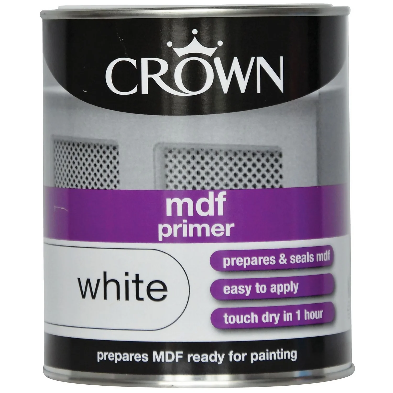 Crown MDF Primer Pure Brilliant White - 750ml 1 Crown MDF Primer Pure Brilliant White - 750ml