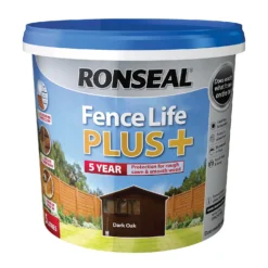 Ronseal Fence Life Plus Paint Dark Oak - 5L 11 Ronseal Fence Life Plus Paint Dark Oak - 5L -Best Home Furnishing Store 12804532 1024942086796863