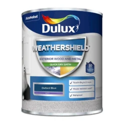 Dulux Weathershield Exterior Quick Dry Satin Paint Oxford Blue - 750ml -Best Home Furnishing Store 12805762 1264832953996905