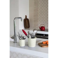 Curver My Style Large Round Plastic Storage Organiser - Vintage White - 1.6L -Best Home Furnishing Store 12806190 4704832992304757