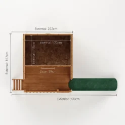 Mercia Honeysuckle Playhouse With Tower And Slide -Best Home Furnishing Store 12806775 1904949338447869