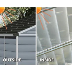 8x8ft Palram SkyLight Dark Grey Apex Shed -Best Home Furnishing Store 12806784 2014833198852294