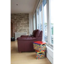 Curver Stockholm Bright Blocks Plastic Deco Storage Box Multi Colour 22L -Best Home Furnishing Store 12807671 1624833169753446