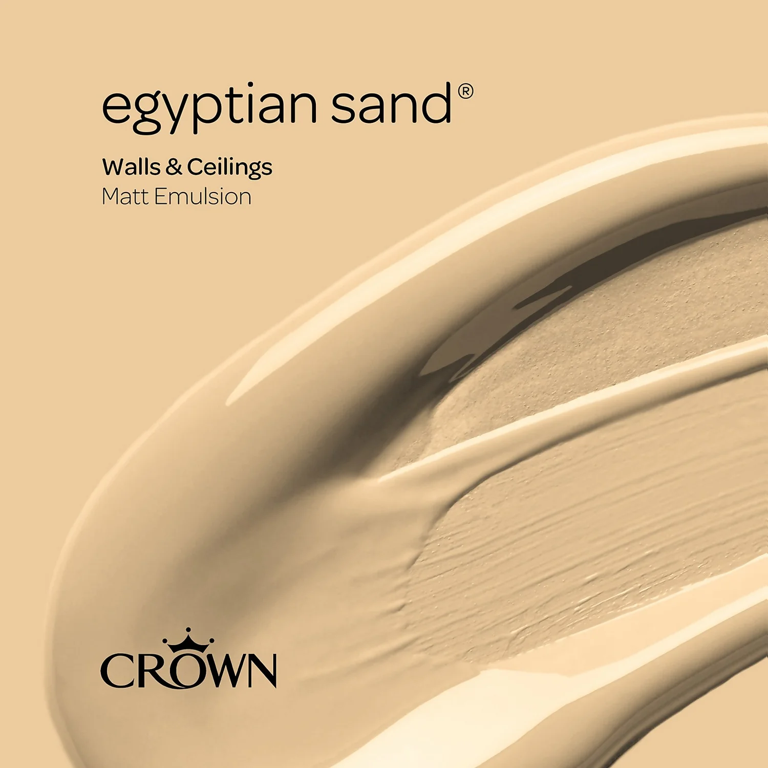 Crown Walls & Ceilings Matt Emulsion Paint Egyptian Sand - 5L 7 Crown Walls & Ceilings Matt Emulsion Paint Egyptian Sand - 5L - Image 7