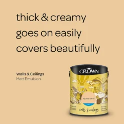 Crown Walls & Ceilings Matt Emulsion Paint Egyptian Sand - 5L 12 Crown Walls & Ceilings Matt Emulsion Paint Egyptian Sand - 5L -Best Home Furnishing Store 12807742 4894969531559193