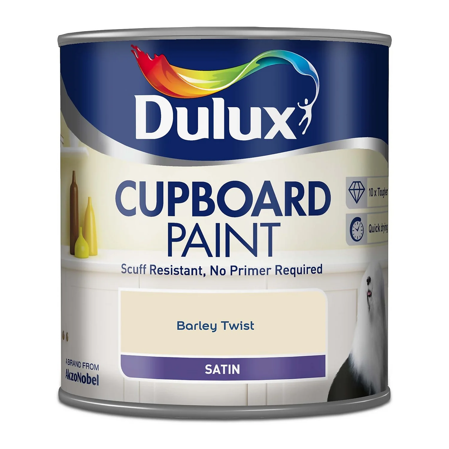 Dulux Realife Cupboard Paint Barley White - 600ml 3 Dulux Realife Cupboard Paint Barley White - 600ml - Image 3