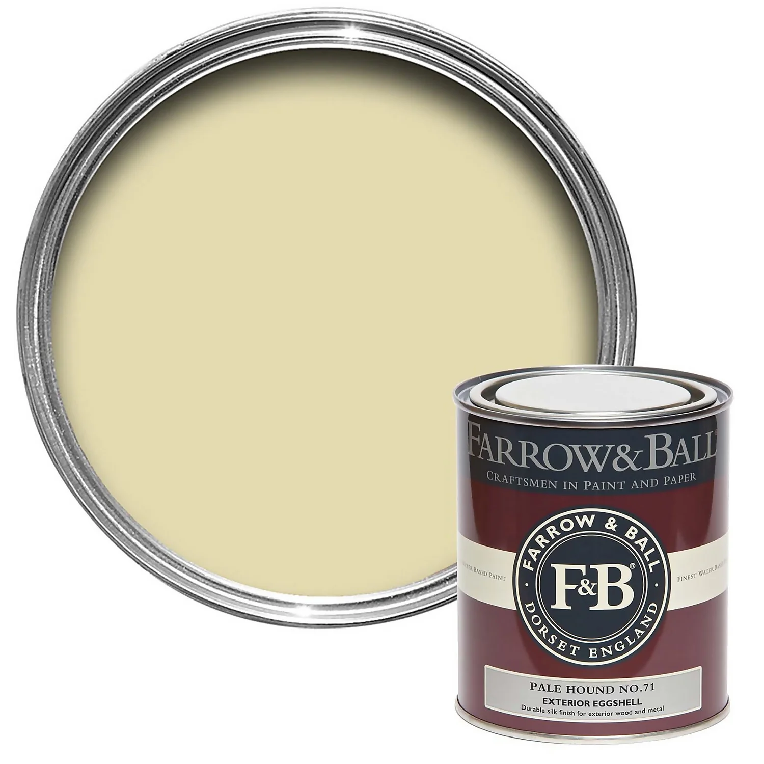 Farrow & Ball Exterior Eggshell Paint Pale Hound - 750ml 1 Farrow & Ball Exterior Eggshell Paint Pale Hound - 750ml