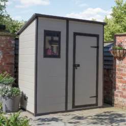Keter Manor 6 X 4ft Outdoor Garden Pent Storage Shed - Beige/Brown -Best Home Furnishing Store 12808002 1235036430926232