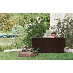 Keter Marvel Plus Outdoor Garden Storage Box 270L - Brown 13 Keter Marvel Plus Outdoor Garden Storage Box 270L - Brown -Best Home Furnishing Store 12808515 7684900072042860
