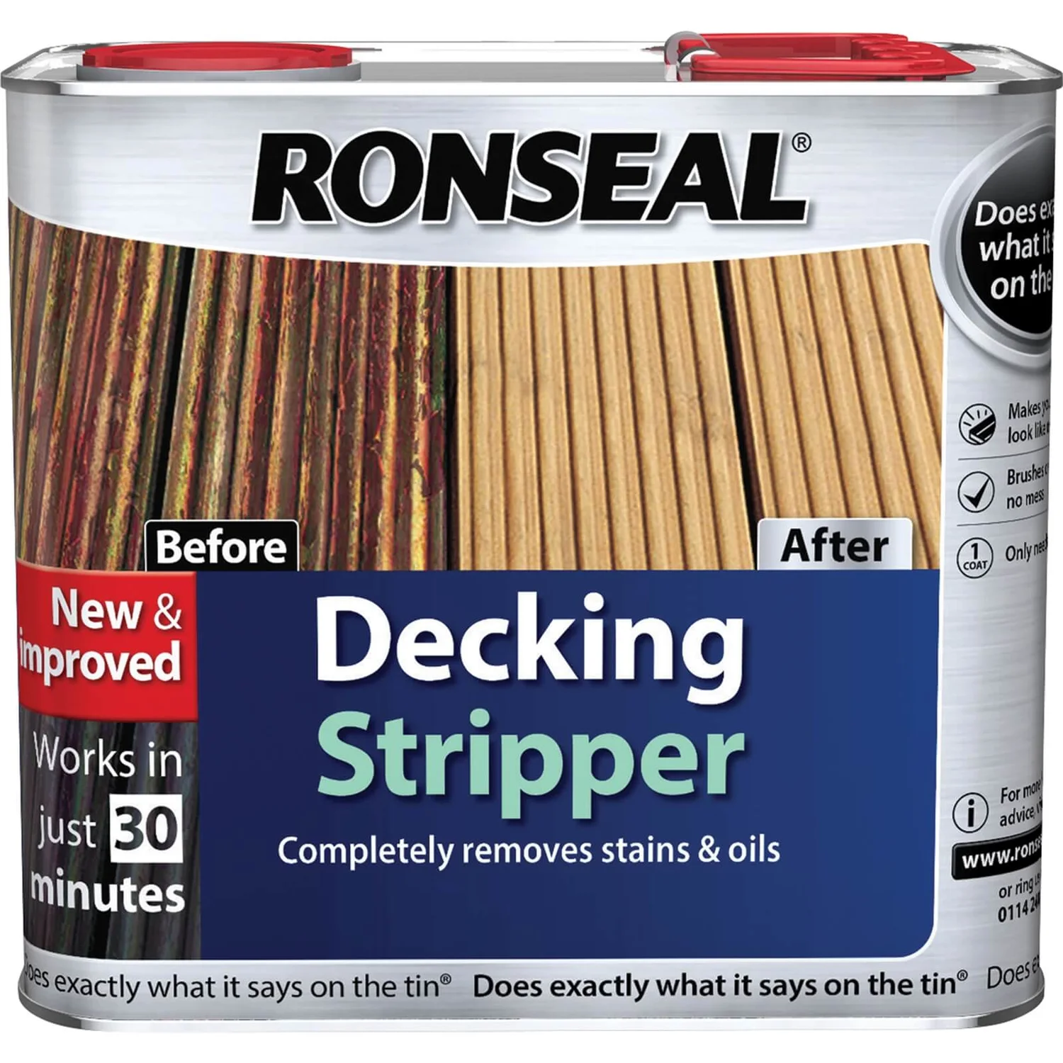 Ronseal Decking Stripper - 2.5L 1 Ronseal Decking Stripper - 2.5L