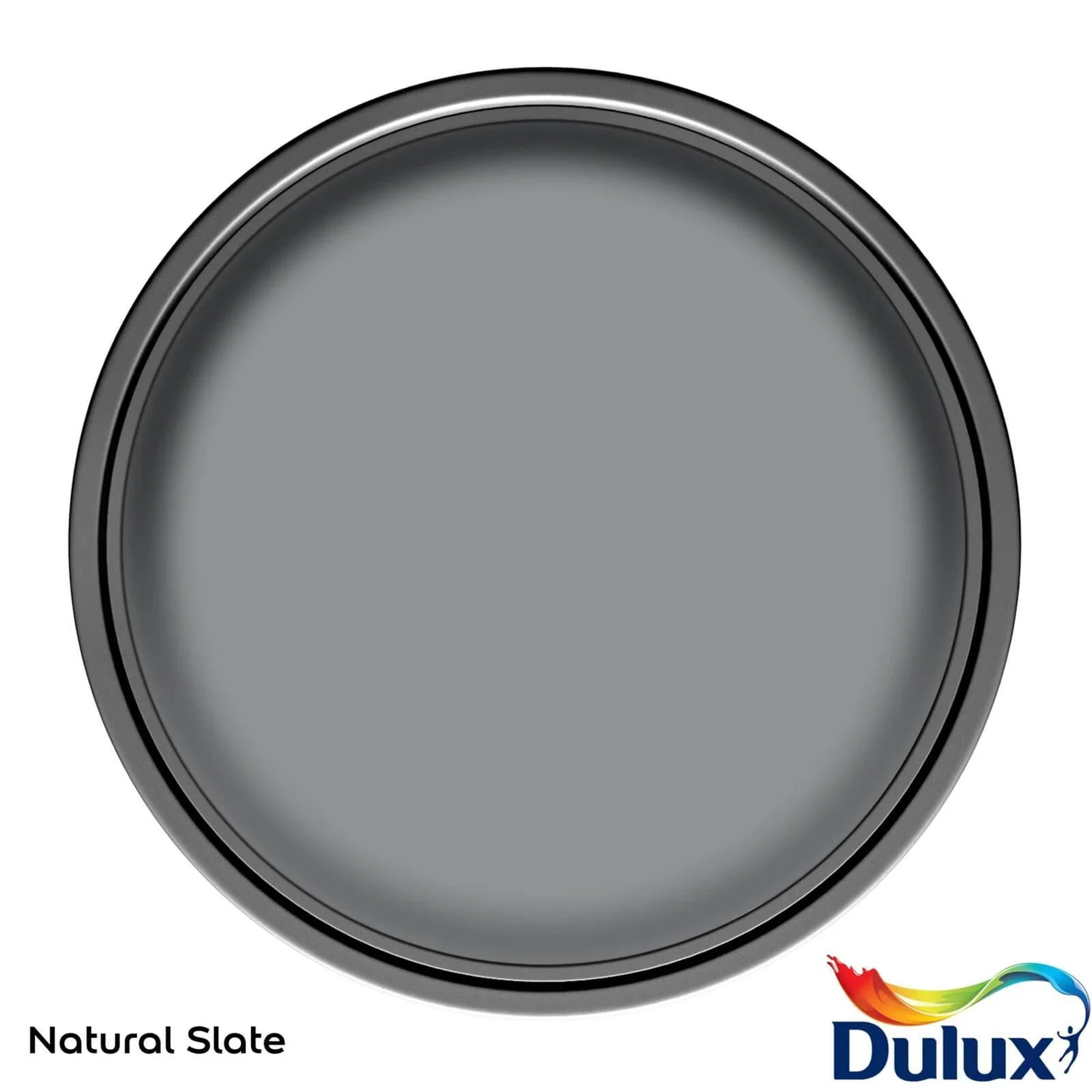 Dulux Matt Emulsion Paint Natural Slate - 2.5L 3 Dulux Matt Emulsion Paint Natural Slate - 2.5L - Image 3