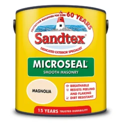 Sandtex® Ultra Smooth Masonry Paint Magnolia - 2.5L -Best Home Furnishing Store 12809045 1494871046824139
