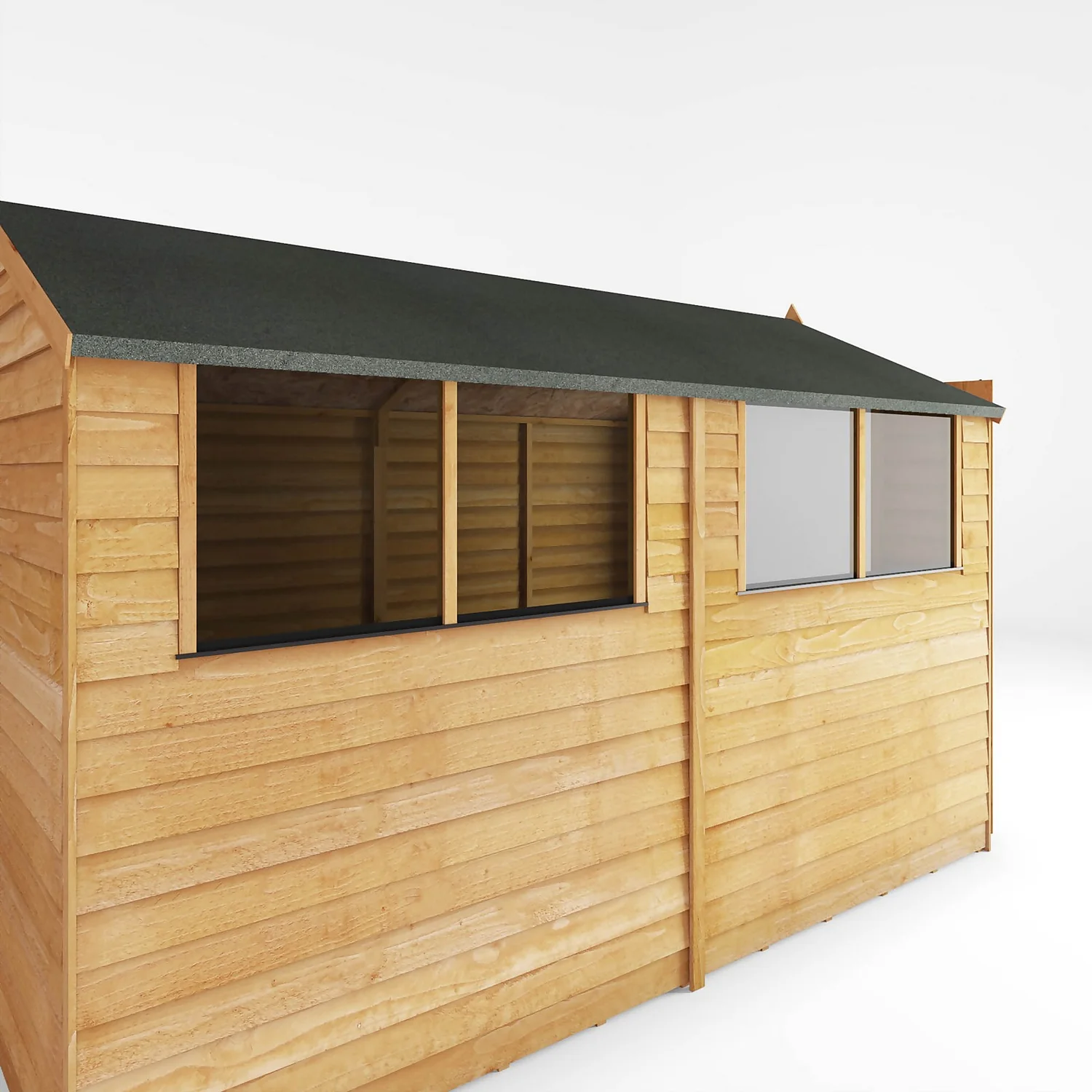 Mercia 10 X 6ft Overlap Double Door Apex Shed 5 Mercia 10 X 6ft Overlap Double Door Apex Shed - Image 5