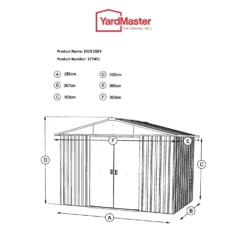 Yardmaster 10x13ft Apex Roof Metal Shed -Best Home Furnishing Store 12809570 1714832954364207