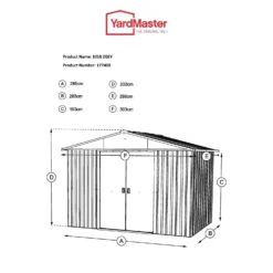 Yardmaster 10x10ft Apex Roof Metal Shed -Best Home Furnishing Store 12809571 1664832954962026