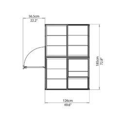 Palram 6 X 4ft Canopia Harmony Greenhouse - Silver -Best Home Furnishing Store 12809807 1744832957729553