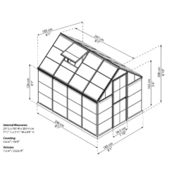 Palram 6 X 8ft Canopia Harmony Greenhouse - Green -Best Home Furnishing Store 12810587 1364833169740474