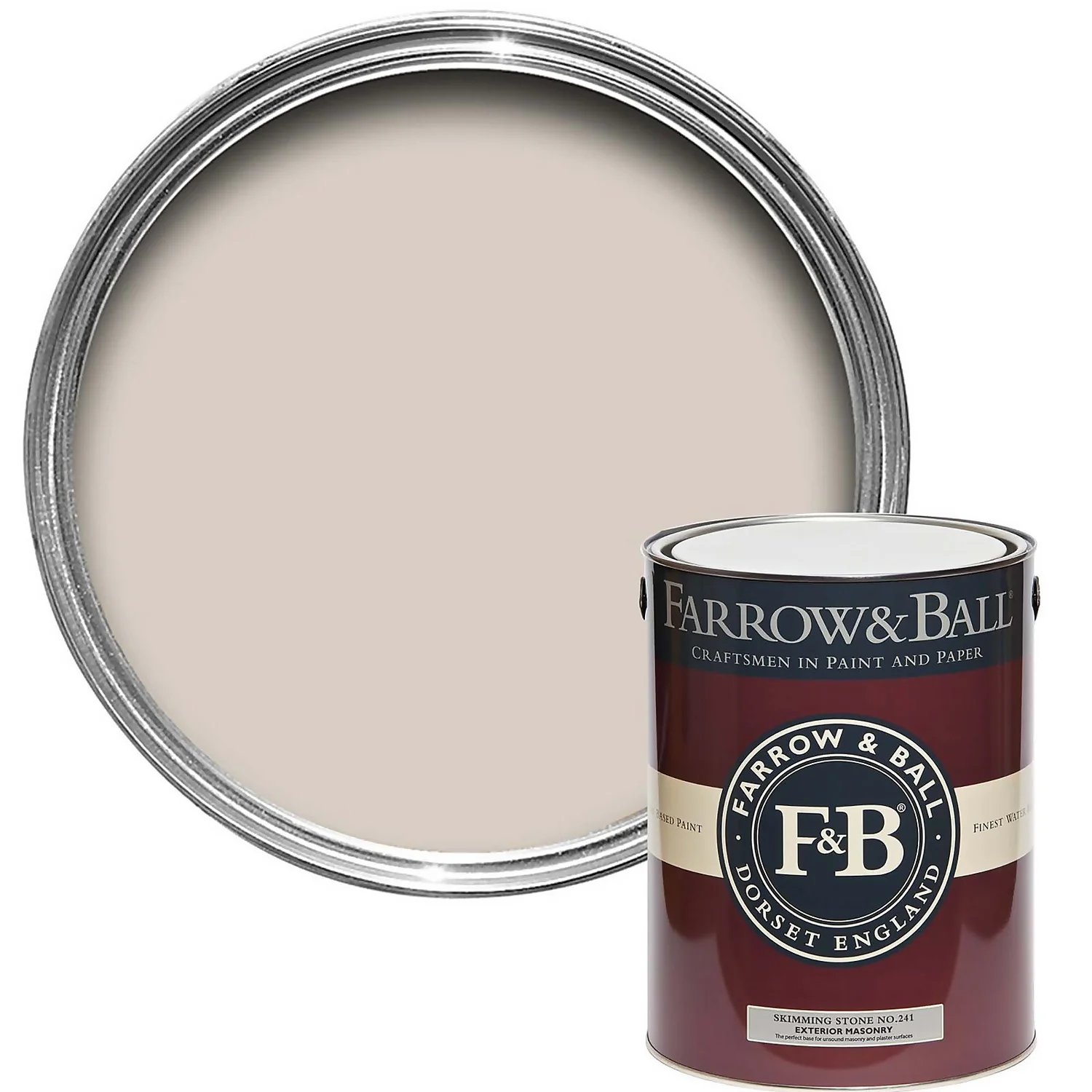 Farrow & Ball Exterior Masonry Paint Skimming Stone - 5L 1 Farrow & Ball Exterior Masonry Paint Skimming Stone - 5L