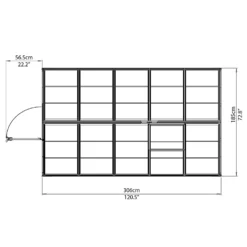 Palram 6 X 10ft Canopia Harmony Greenhouse - Silver -Best Home Furnishing Store 12810851 1894845681765372