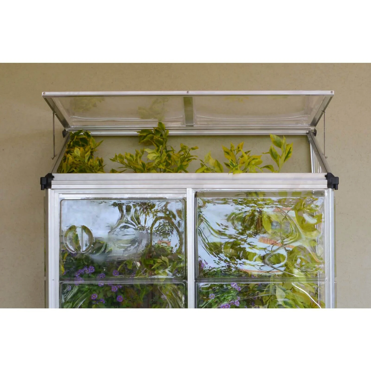 Palram - Canopia Lean To Grow House 4X2 Silver Clear 7 Palram - Canopia Lean To Grow House 4X2 Silver Clear - Image 7