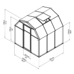 Palram 6 X 6ft Canopia Eco Grow Greenhouse - Green -Best Home Furnishing Store 12810863 1014833197349927