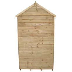 6x4ft Forest Natural Timber Overlap Reverse Apex Wooden Shed -Best Home Furnishing Store 12810897 1024833194705049