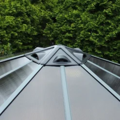 Palram - Canopia Monaco Hexagonal Garden Gazebo Grey -Best Home Furnishing Store 12810973 1374924173003792