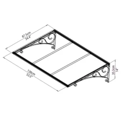 Palram - Canopia Canopy Venus 1350 Clear 16 Palram - Canopia Canopy Venus 1350 Clear -Best Home Furnishing Store 12810976 6284833201142140