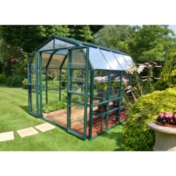 Palram 8 X 8ft Canopia Grand Gardener Greenhouse - Green 13 Palram 8 X 8ft Canopia Grand Gardener Greenhouse - Green -Best Home Furnishing Store 12810982 1384833199979265
