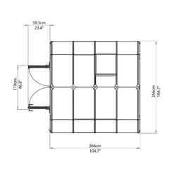 Palram 8X8Canopia Hobby Gardener Greenhouse - Green -Best Home Furnishing Store 12811083 2024833196508433
