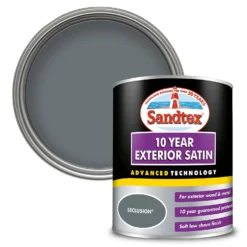 Sandtex® Exterior 10 Year Satin Paint Seclusion - 750ml