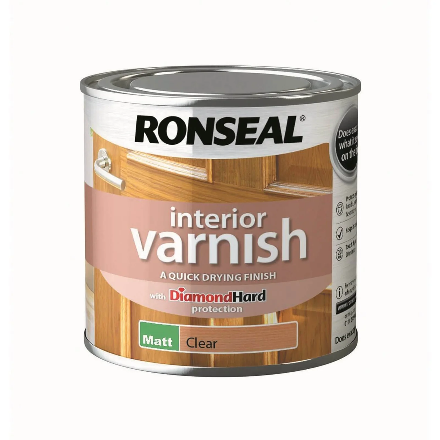 Ronseal Interior Varnish Matt - 250ml 1 Ronseal Interior Varnish Matt - 250ml