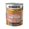 Ronseal Interior Varnish Satin Deep Mahogany - 750ml