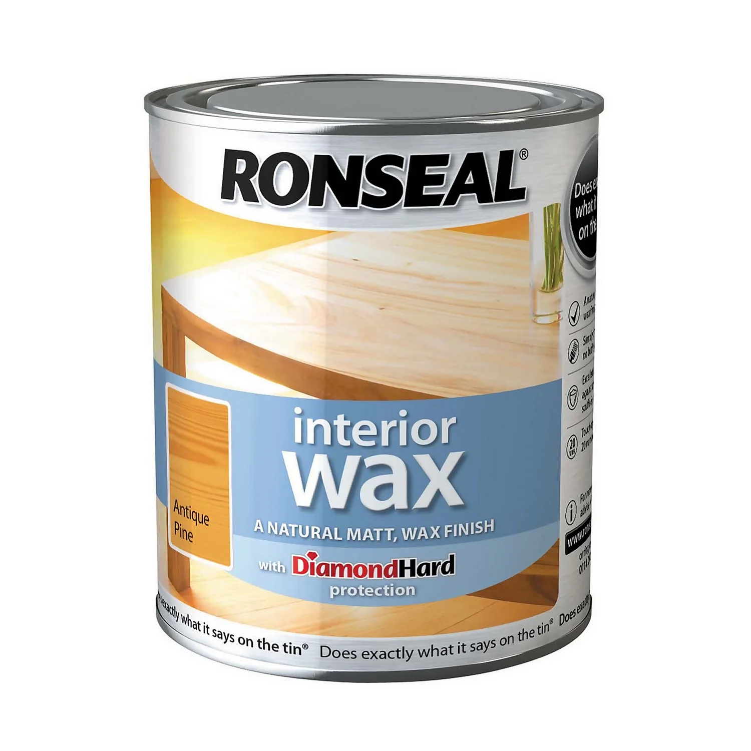 Ronseal Performance Wax - Antique Pine - 750ml 1 Ronseal Performance Wax - Antique Pine - 750ml