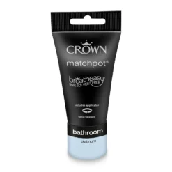 Crown Breatheasy Bathroom Mid Sheen Paint Platinum - Tester 40ml -Best Home Furnishing Store 12813929 4654857364567899