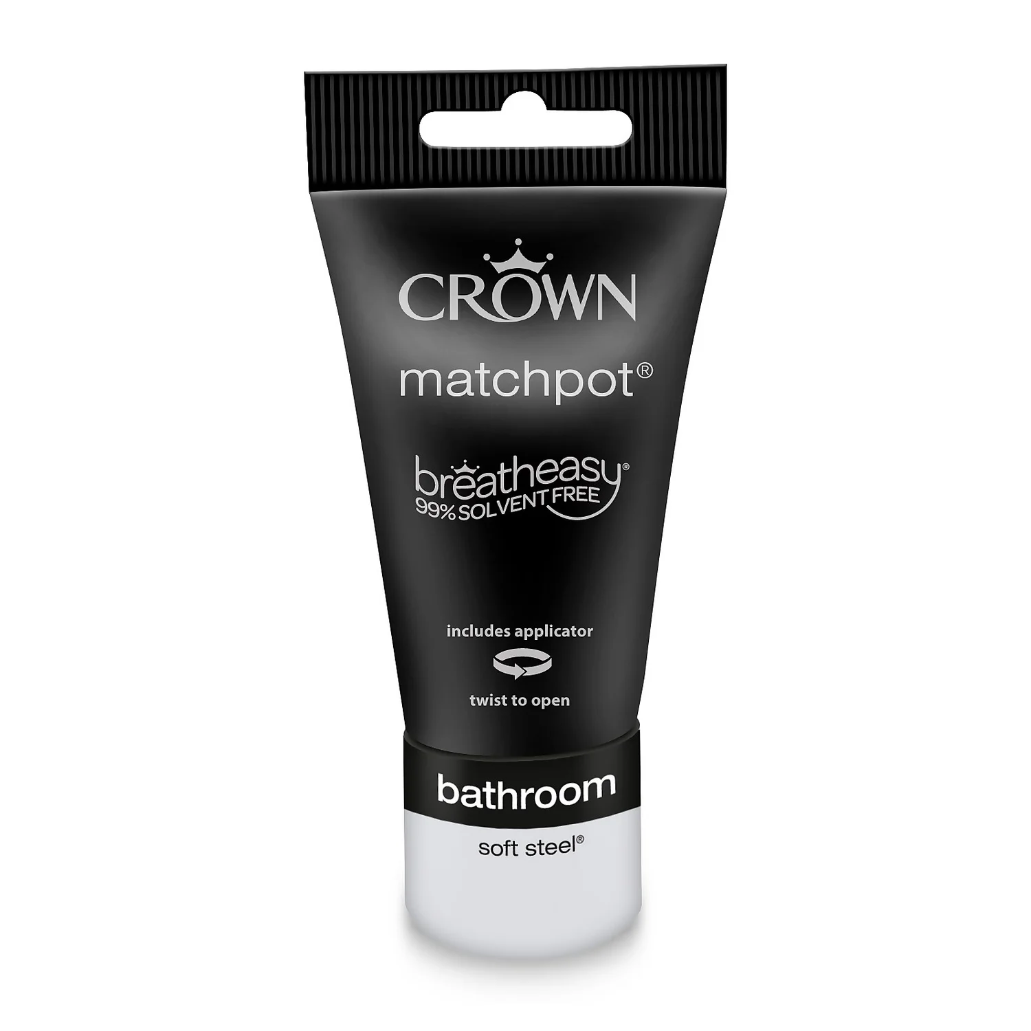Crown Breatheasy Bathroom Mid Sheen Paint Soft Steel - Tester 40ml 6 Crown Breatheasy Bathroom Mid Sheen Paint Soft Steel - Tester 40ml - Image 6