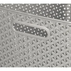 Curver My Style Large Rectangular Plastic Storage Basket - Grey - 18L -Best Home Furnishing Store 12814518 1804832988746814