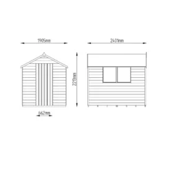 8x6ft Forest Wooden Overlap Pressure Treated Apex Shed -incl. Installation 17 8x6ft Forest Wooden Overlap Pressure Treated Apex Shed -incl. Installation -Best Home Furnishing Store 12814916 4274832992147161