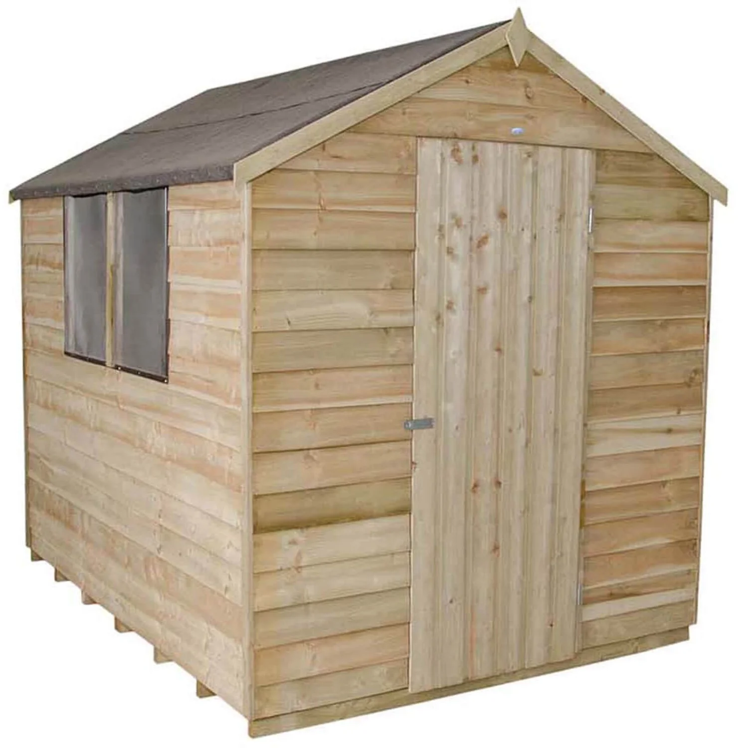8x6ft Forest Wooden Overlap Pressure Treated Apex Shed -incl. Installation 3 8x6ft Forest Wooden Overlap Pressure Treated Apex Shed -incl. Installation - Image 3