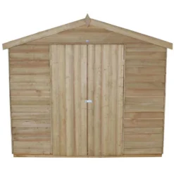12x8ft Forest Wooden Overlap Pressure Treated Apex Shed -incl. Installation -Best Home Furnishing Store 12815043 1394845697640457