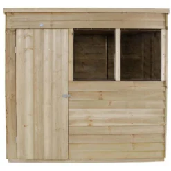 7x5ft Forest Wooden Overlap Pressure Treated Pent Shed -incl. Installation -Best Home Furnishing Store 12815049 3134845698090337