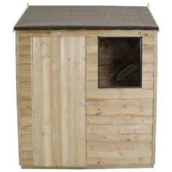 6x4ft Forest Wooden Overlap Pressure Treated Reverse Apex Shed -incl. Installation 13 6x4ft Forest Wooden Overlap Pressure Treated Reverse Apex Shed -incl. Installation -Best Home Furnishing Store 12815051 1424846118501154