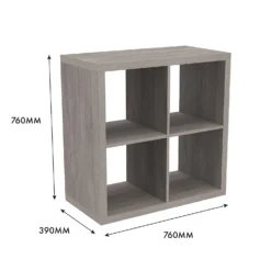 Clever Cube 2x2 Storage Unit - Grey Oak -Best Home Furnishing Store 12816001 6645023383832989