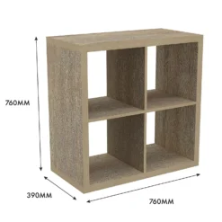 Clever Cube 2x2 Storage Unit - Oak -Best Home Furnishing Store 12816153 4935014368206655