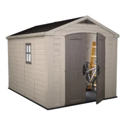 Keter Factor 8 X 11ft Outdoor Garden Apex Storage Shed - Beige/Brown -Best Home Furnishing Store 12817718 1354895623422864
