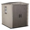 Keter Factor 6 X 6ft Outdoor Garden Apex Storage Shed - Beige/Brown