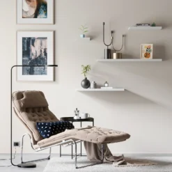 Floating Shelf - White Matt -1200 X 240 X 38mm -Best Home Furnishing Store 12817720 1234887325999644